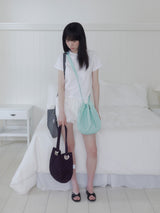 2-WAY ROUND BAG (DOT GREY)