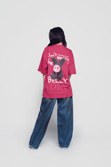 24FW RABBIT BELLY SHORT SLEEVE T-SHIRT PINK