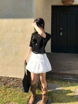 Draw Balloon Belt SET Banding MIni Skirt