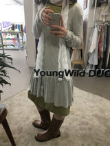 Scandi striped dress (3color)