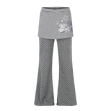 Mina Layered Dot Flare Pants