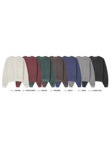 ピグメントクロップスウェットシャツ 7COLOR