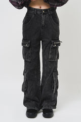 (W) Clog Flare Pocket Denim (2color)