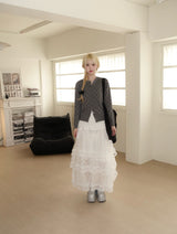 maxi lace skirt
