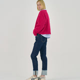 Brushed Soft Knit_Fuchsia pink