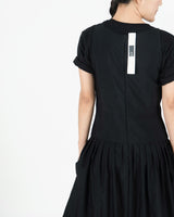 Roof tile Dress - Black