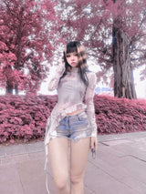 allbubble Pink mesh top