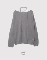 サンシャインウールボートネックニット＋タイセット (4color)