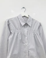 ミラチェックシャーリングシャツ (2color)