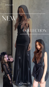 #TS1002 bow mesh black dress