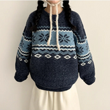 Ford Nordic Round Loose Fit Wool Knit