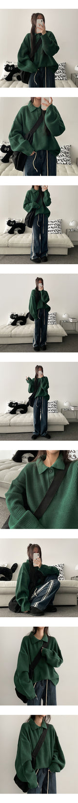 Annie Boxy Daily Collar Knitwear