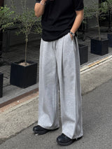 ストレート ワイドスウェットパンツ