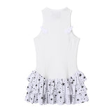 Angel Tiered Dress - WHITE STAR