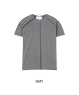セントラルジッパーラグラン半袖Tシャツ