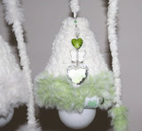fluffy green cozy light