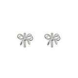 ダブルリボンミニリングピアス