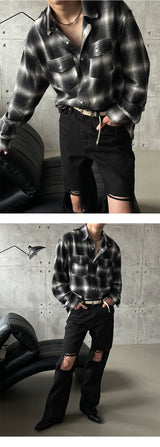 [F/W] Cutting check two pocket shirts (3color)