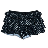 ドティナラッフルドットミニパンツスカート (Black)