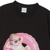25SS BABY FACE TUBE GIRL SLEEVE T-SHIRT BLACK