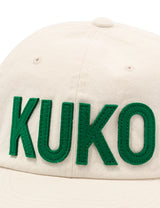 KUKO ロゴ6パネルキャップ_オートミールグリーン