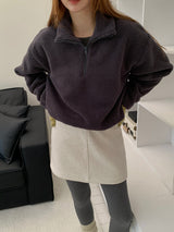 [MADE] メンバーフリースハーフジップアップ