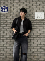Mile cropped long-sleeve shirt