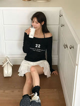 [MADE] ナード,シースルー レタリング Tシャツ