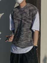 Lizard bokashi knit vest
