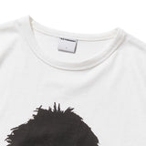 Unisex Human Print Crop T-shirt (White)