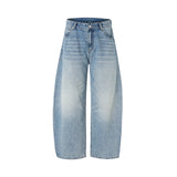 Mint Brushed Wide Denim
