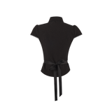 Lacy Bow Shirt [Black]