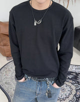 Kian Waffle Crop Long Sleeve T-Shirt