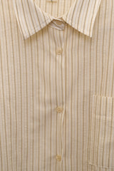 334 Oversized Striped Shirt (Yellow)