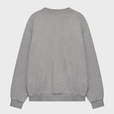 キャッチウェーブスヘンリーネックスウェットシャツ メランジグレー