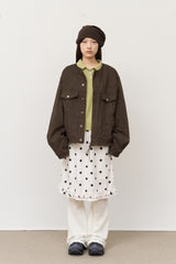 Node Collar Suede Jacket