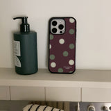 PISTACHIO DOT GLASS CASE