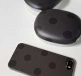 wittyドットケース (charcoal+black)
