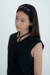 LETTERING HAIRBAND (BLACK)