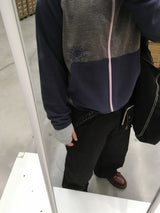 No.1587 BストライプエンブロフードZIP-UP (4color)