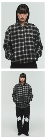 ITZ MINI LOGO CHECK JAR BLOUSON JACKET