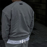 [HFORUS MADE]レイヤーショルダースウェットシャツ イン グレー