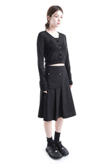 BUTTON POCKET SKIRT