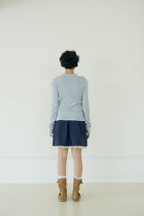 CHOU RIBBON COTTON TOP (BLUE)