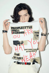 グラフィティプリントルーズTシャツ