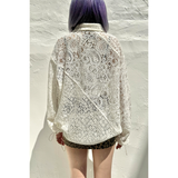 LACE COMBI SHIRT