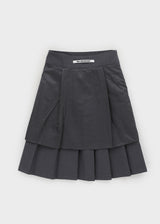 [MADE] Pretzel Pleated Midi Skirt