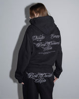 BDM Hoodie Zip Up Jacket Black