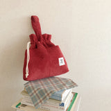 【MADE】Corduroy Pouch Bag - Red