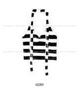 [Muffler set] Riza Race Stripe Brushed Sleeveless